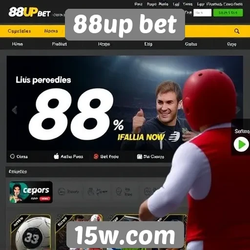 Novas funcionalidades do site 88up bet em destaque