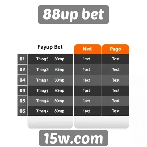 Comparativo entre 88up bet e concorrentes do setor
